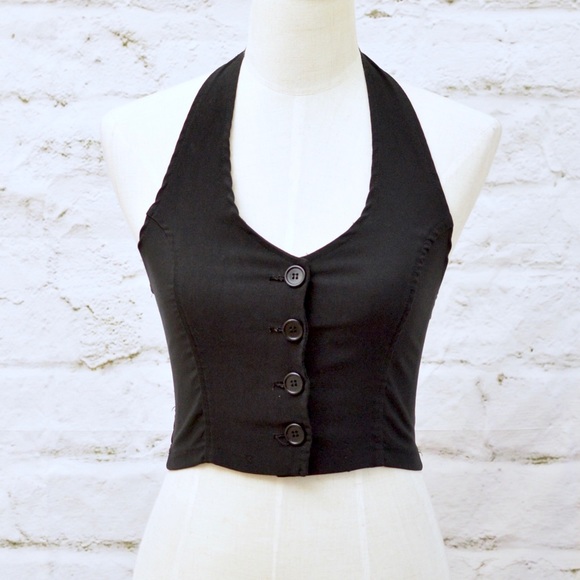 ❌SOLD❌ Black Vest Top - Picture 3 of 5